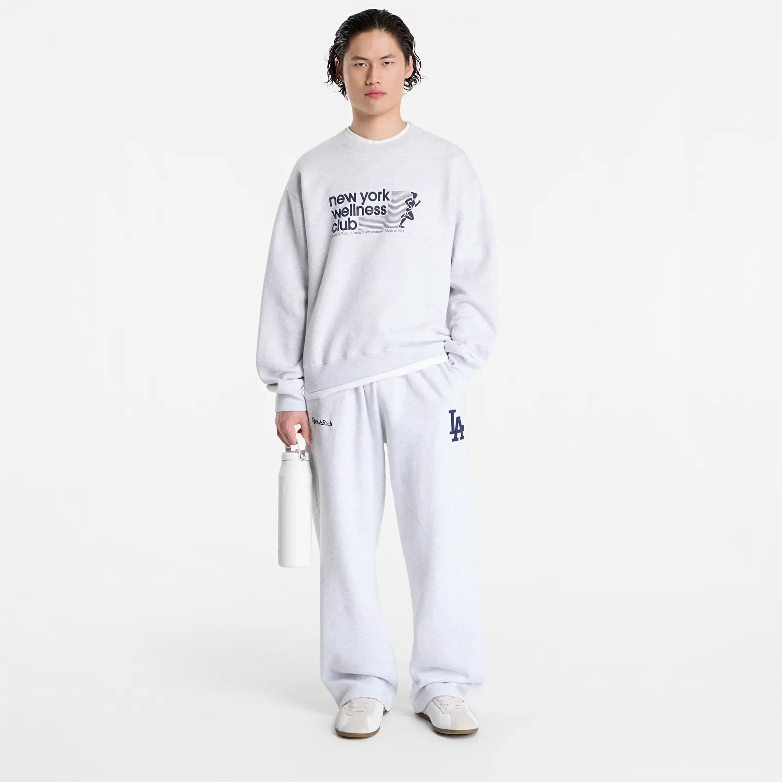 Hoodies och sweatshirts Sporty & Rich USA Wellness Club Crewneck UNISEX Heather Gray