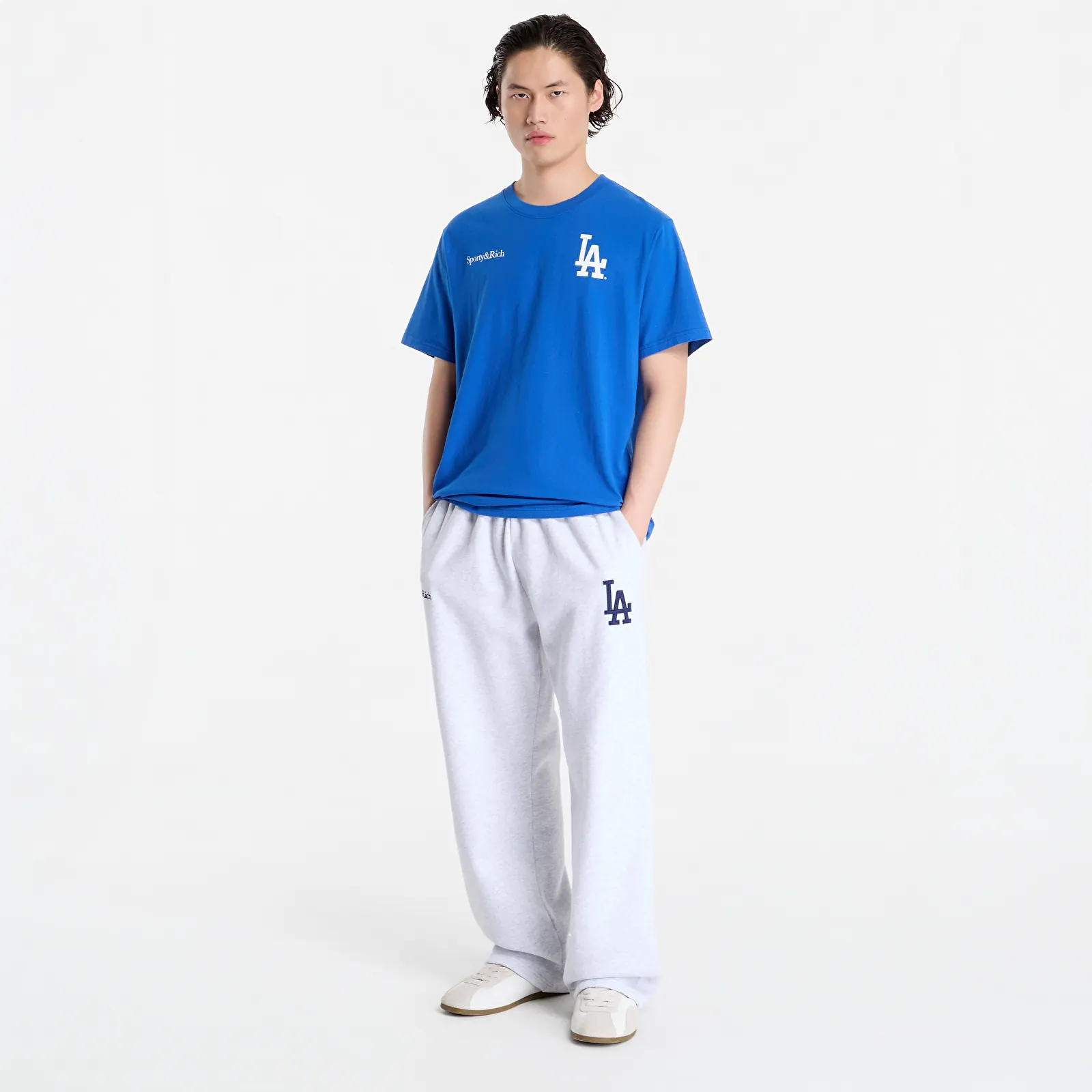 Koszulki Sporty & Rich Dodgers Serif Tshirt UNISEX Team Blue