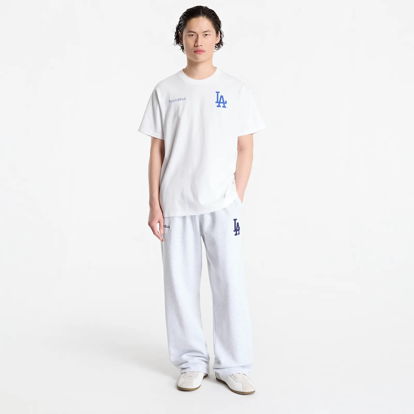 T-shirts Sporty & Rich Dodgers Serif Tshirt UNISEX White