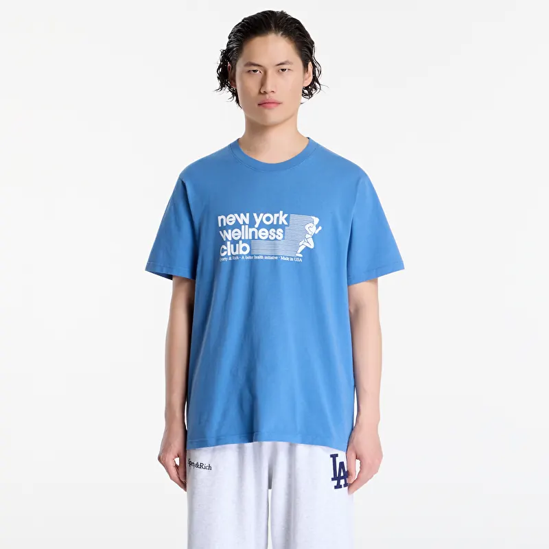 Tricou Sporty & Rich USA Wellness Club Tshirt UNISEX Dusty Blue