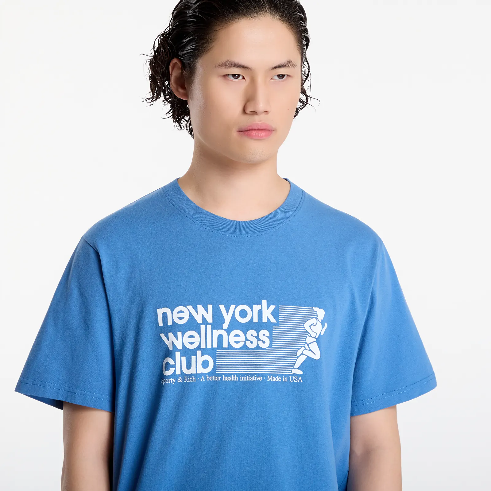 T-shirts Sporty & Rich USA Wellness Club Tshirt UNISEX Dusty Blue