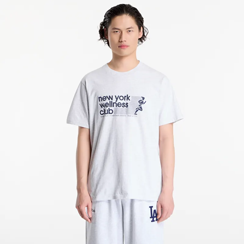 Tricou Sporty & Rich USA Wellness Club Tshirt UNISEX Heather Gray