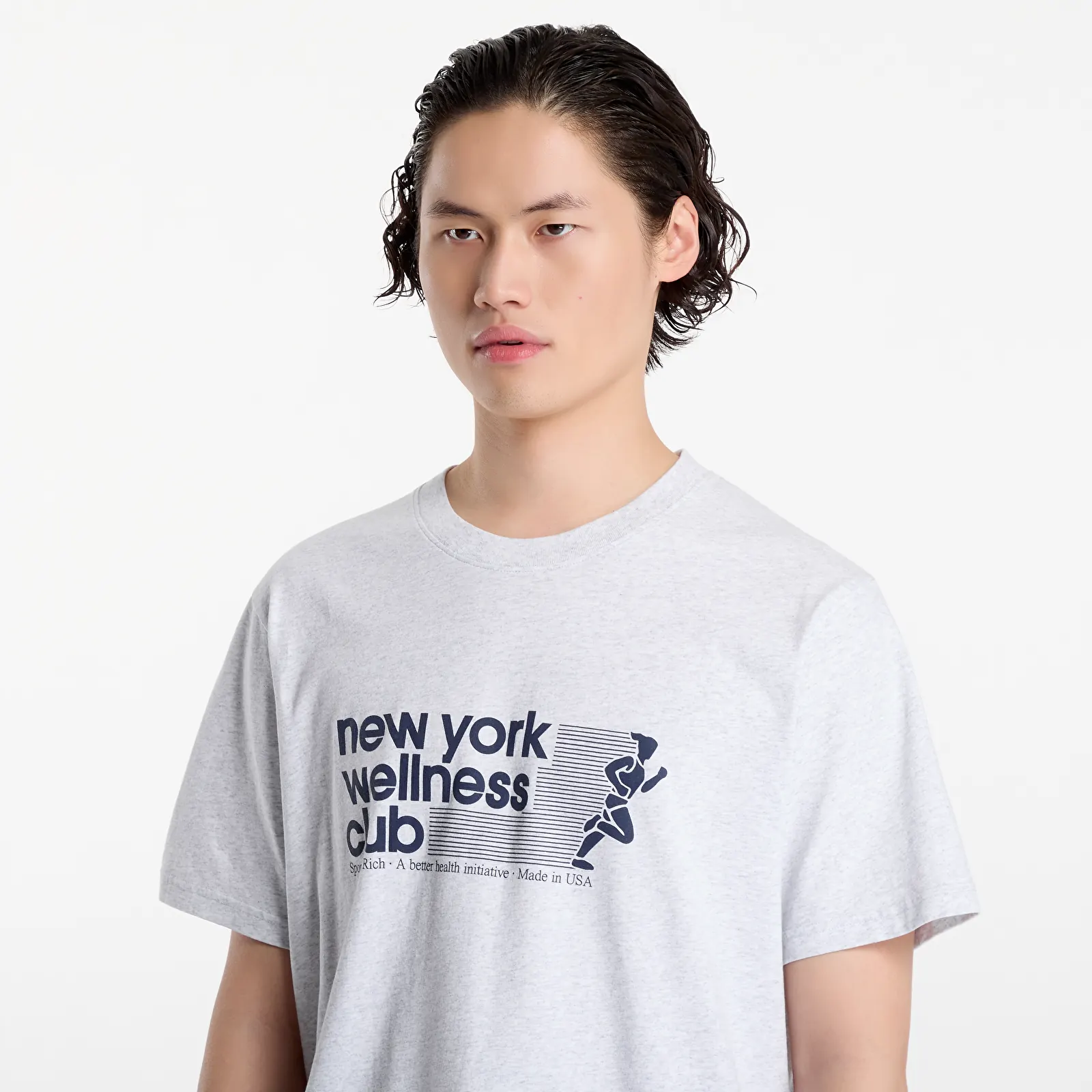 Футболки Sporty & Rich USA Wellness Club Tshirt UNISEX Heather Gray