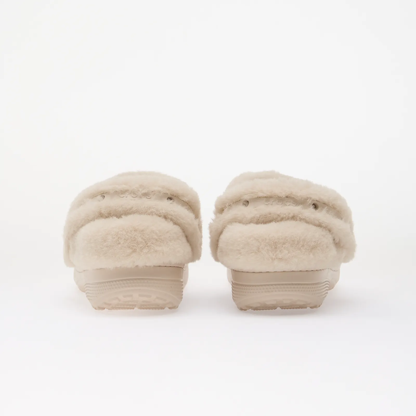 Șlapi pentru bărbați Crocs Classic Unfurgettable Vegan Suede Clog Cocoa Cream