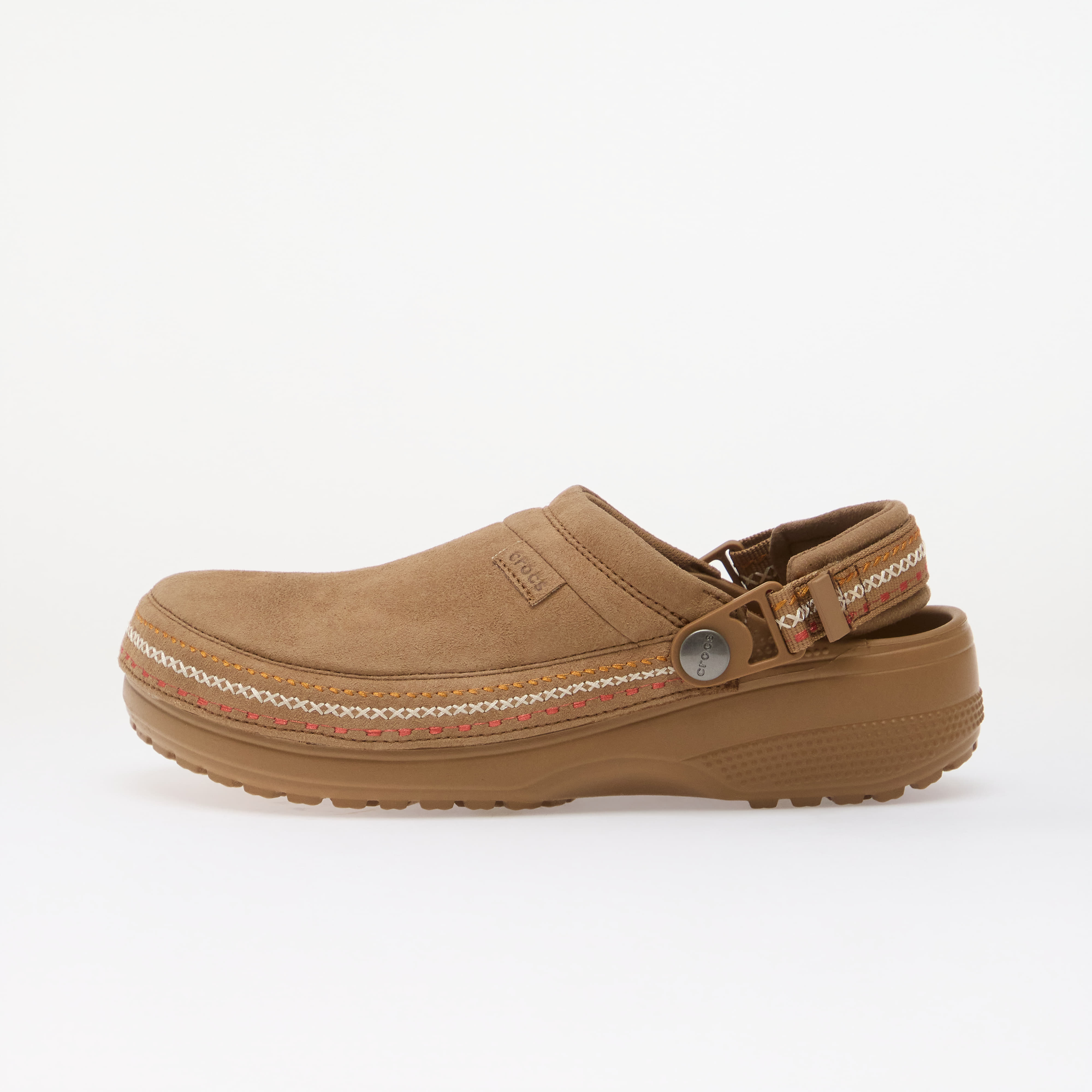 Pantofi Crocs Classic Crafted Vegan Suede Stitch Sepia 5