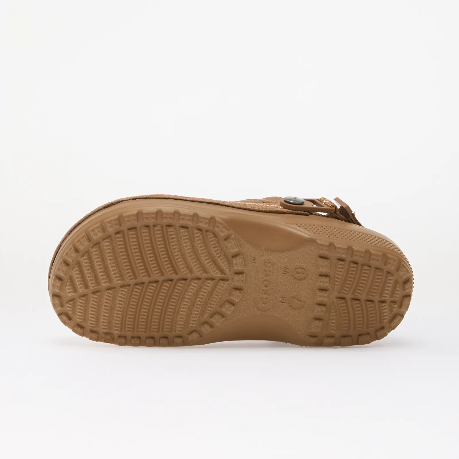 Чоловічі шльопанці Crocs Classic Crafted Vegan Suede Stitch Sepia