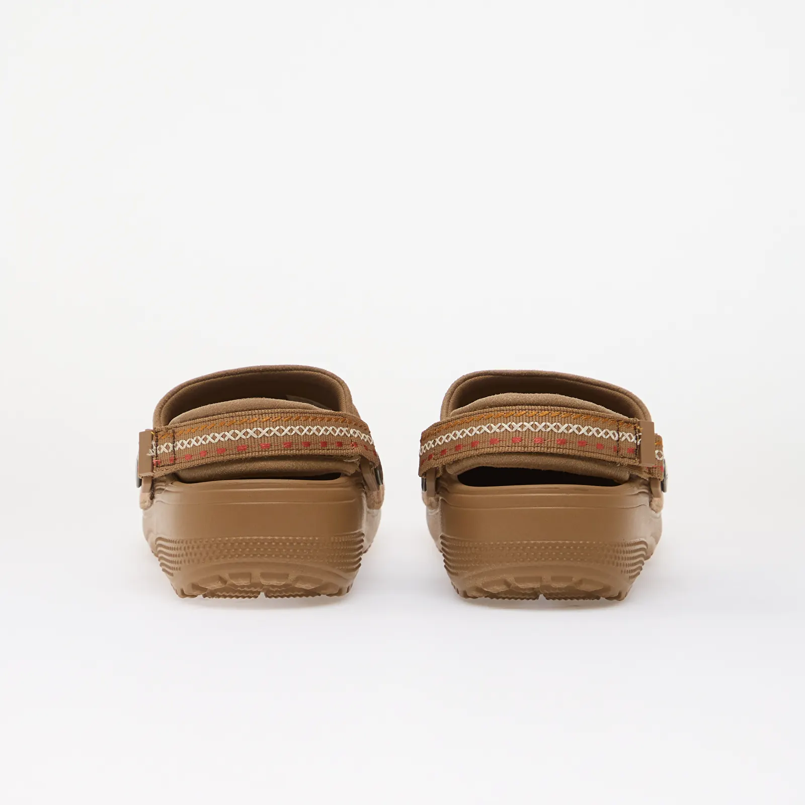 Чоловічі шльопанці Crocs Classic Crafted Vegan Suede Stitch Sepia