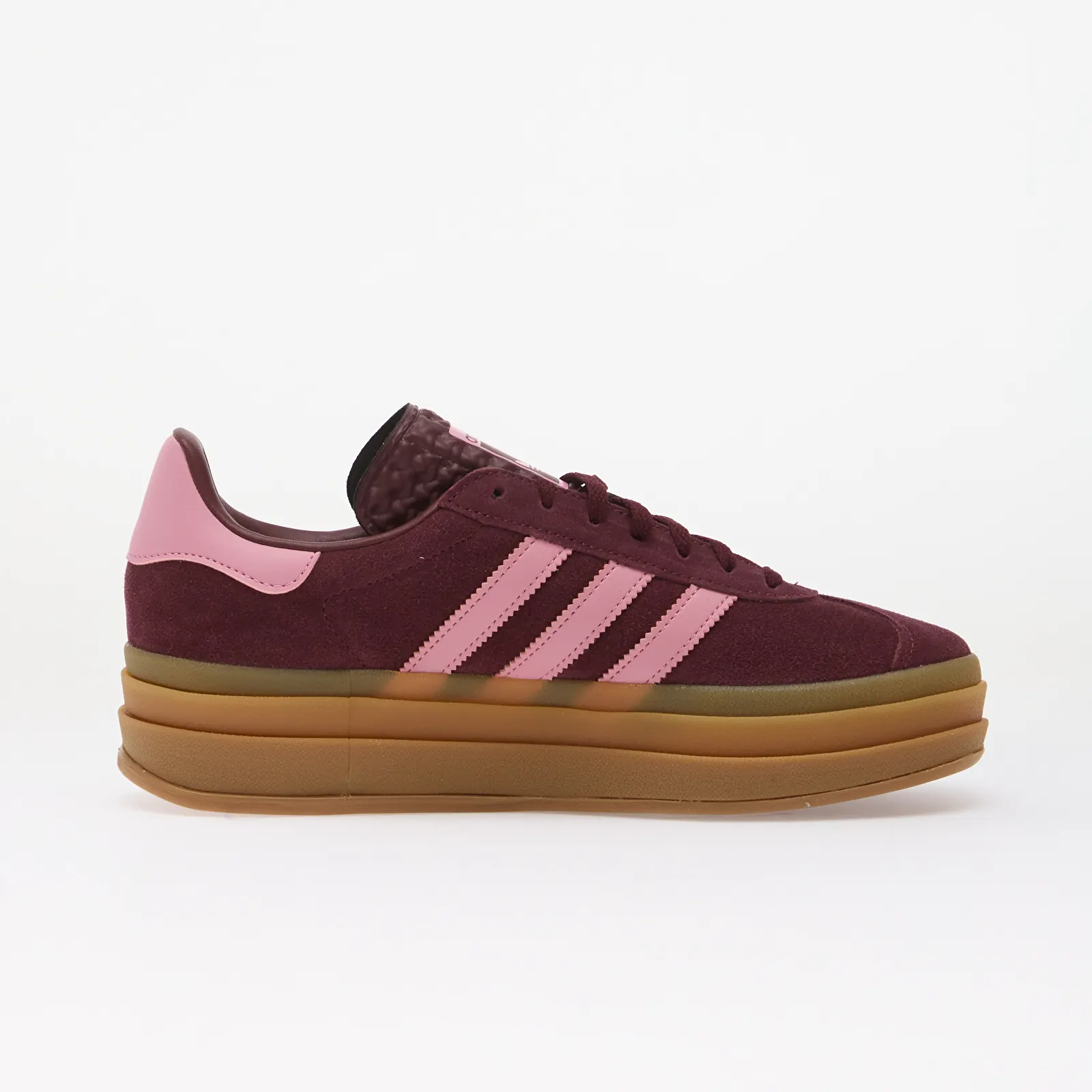 Adidași și încălțăminte pentru copii adidas Gazelle Bold Maroon/ St Tropic Bloom/ Gold Met.