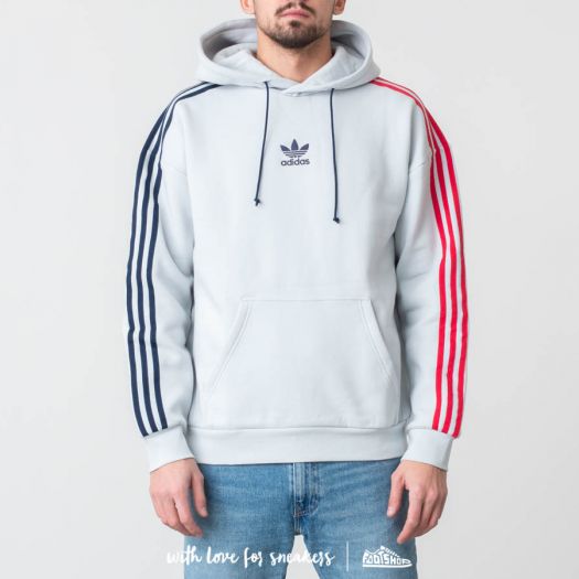 Adidas originals 3 stripe hoodie cheap