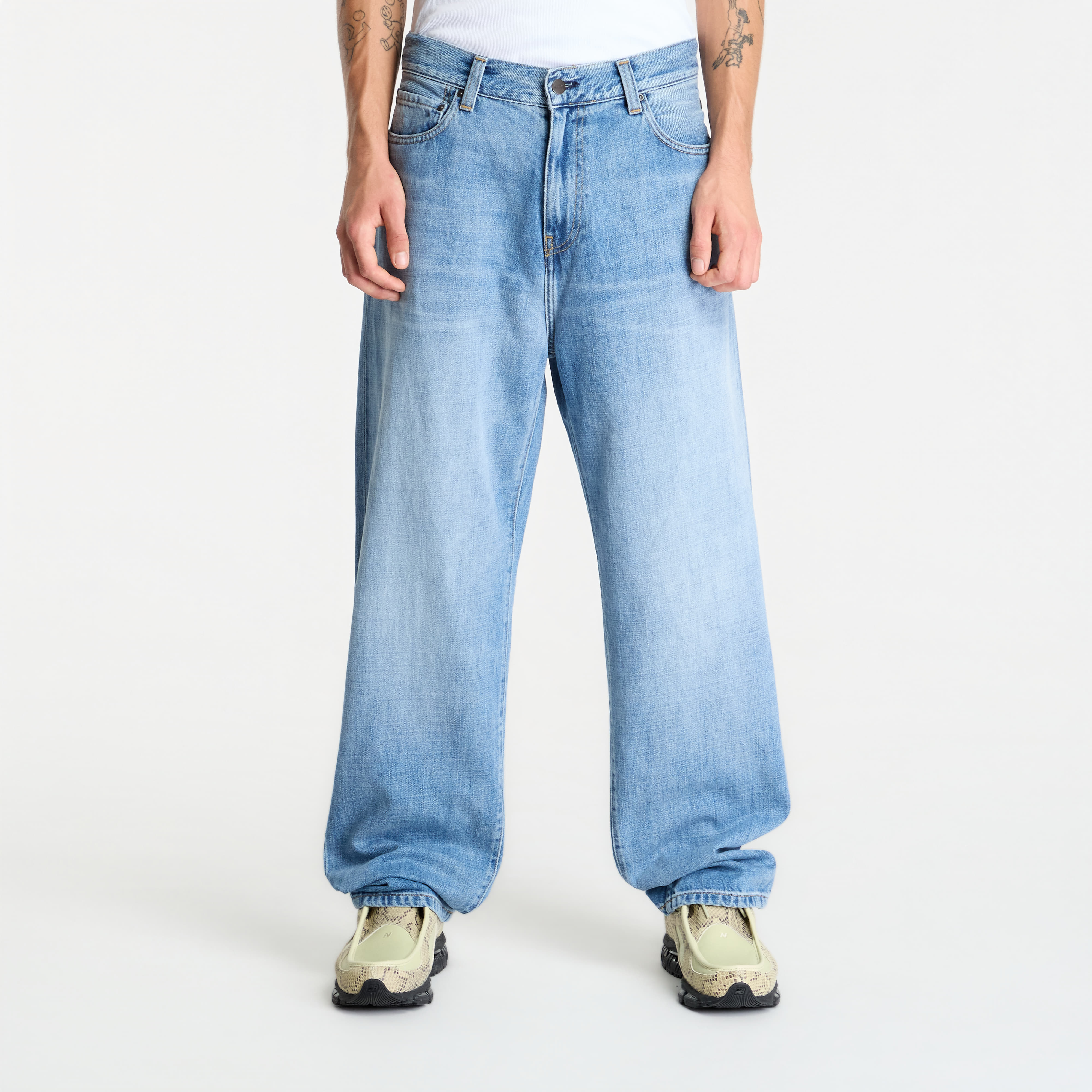 Pants Carhartt WIP Aaron Pant Blue Burst Washed 38