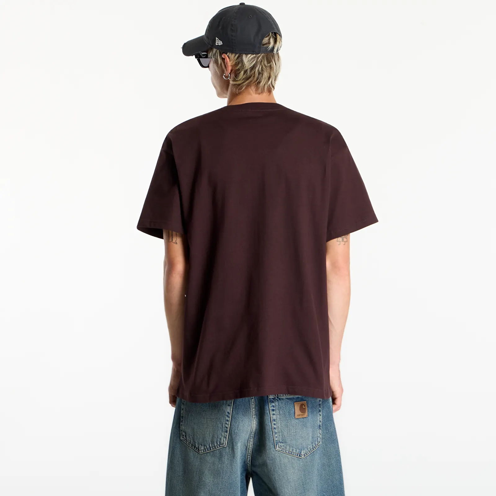 Pólók Carhartt WIP S/S Chase T-Shirt UNISEX Palisander/ Gold