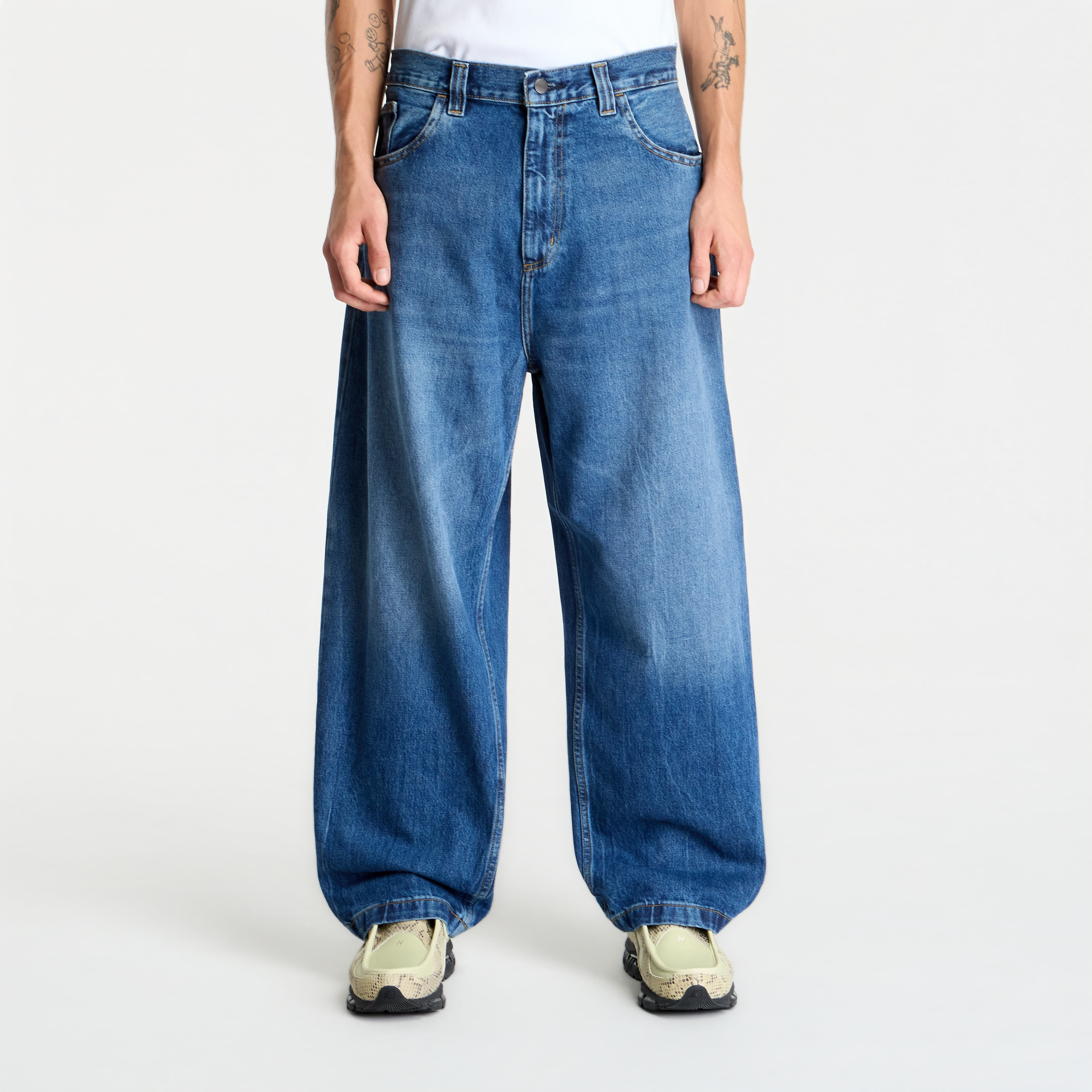 Pants Carhartt WIP Brandon Pant Blue Marble Used Wash L
