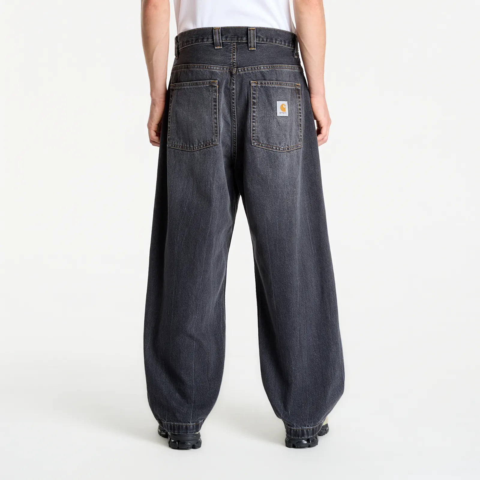 Džinsi Carhartt WIP Brandon Pant Black Marble Used Wash