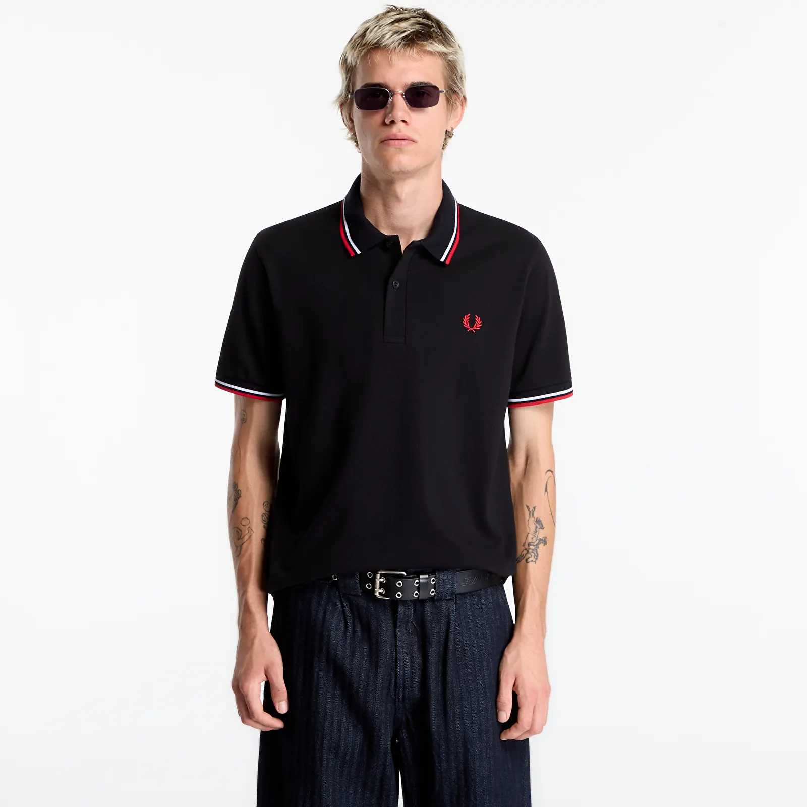 T-shirts FRED PERRY Twin Tipped Fred Perry Shirt Black