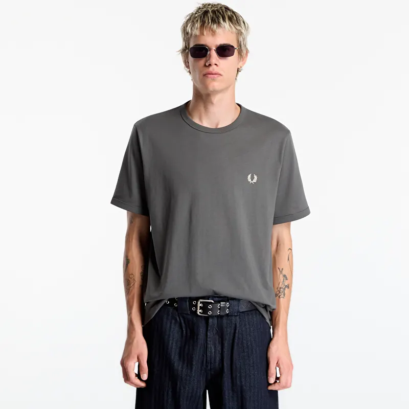 FRED PERRY Ringer T-shirt Field Green