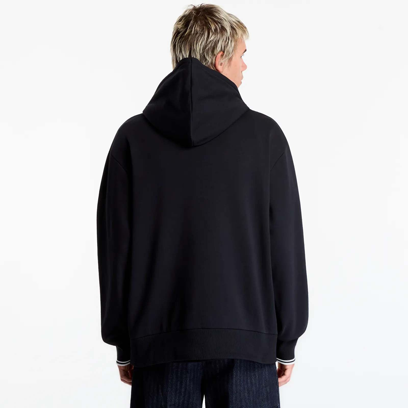 Vyriški džemperiai su gobtuvais FRED PERRY Tipped Hooded Sweatshirt Black