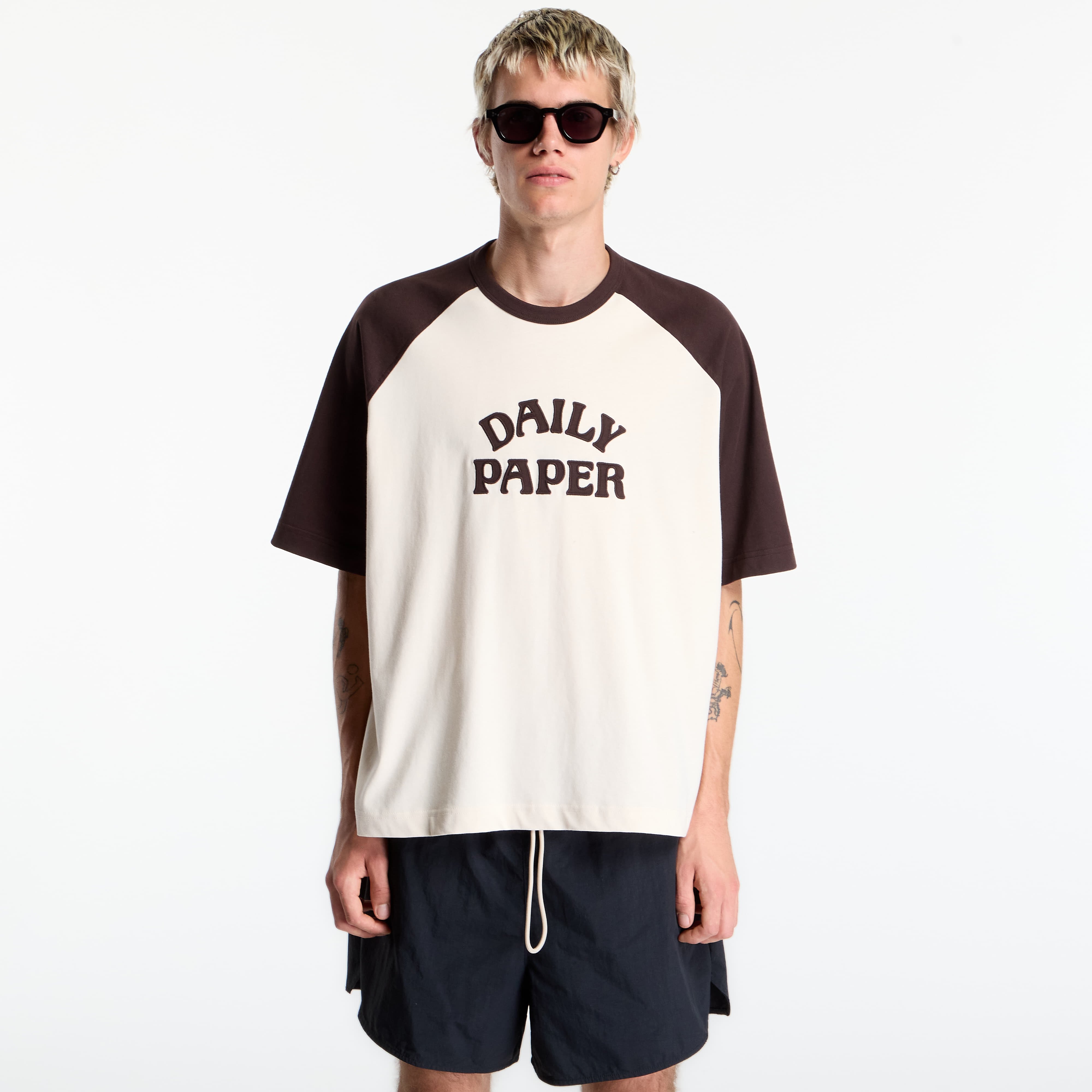 Tričko Daily Paper Contrast Sleeve Raglan T Shirt Mole S