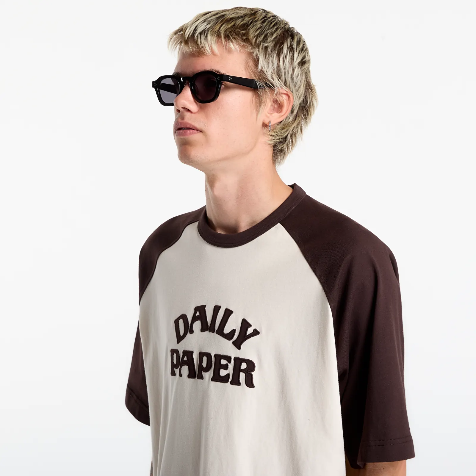Majice T-shirt Daily Paper Contrast Sleeve Raglan T Shirt Mole