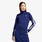 adidas Knitted Firebird Track Top Dark Blue/ White