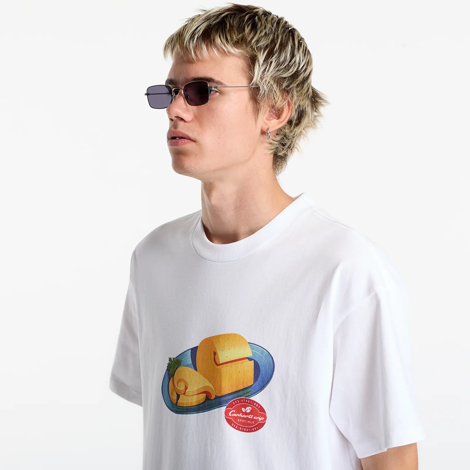   Μπλούζες Carhartt WIP S/S Fromage T-Shirt UNISEX White