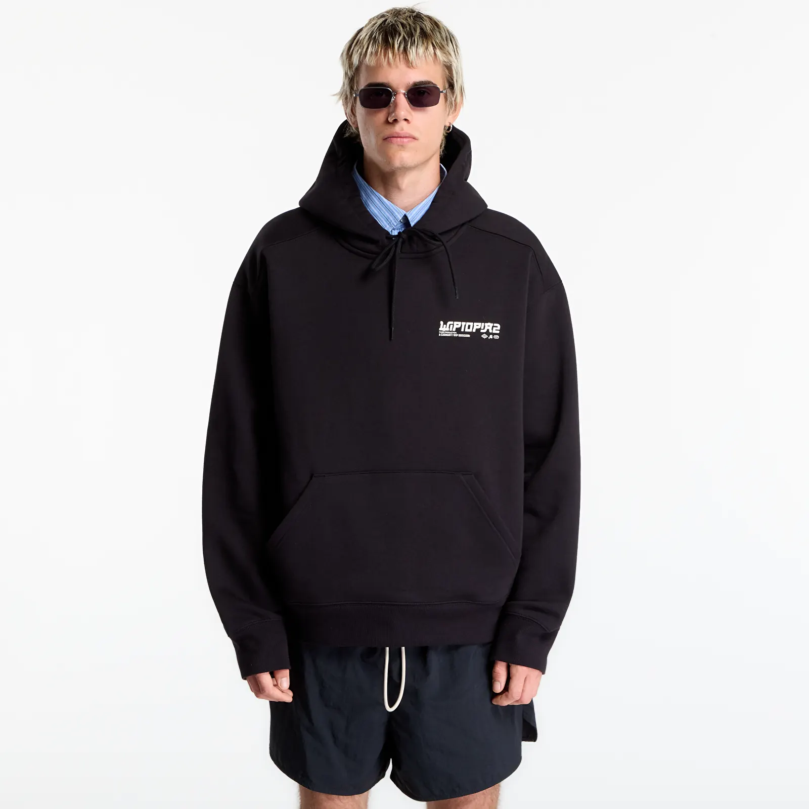 Kapucnis pulóverek és pulcsik Carhartt WIP Hooded Wiptopia II Sweat Black