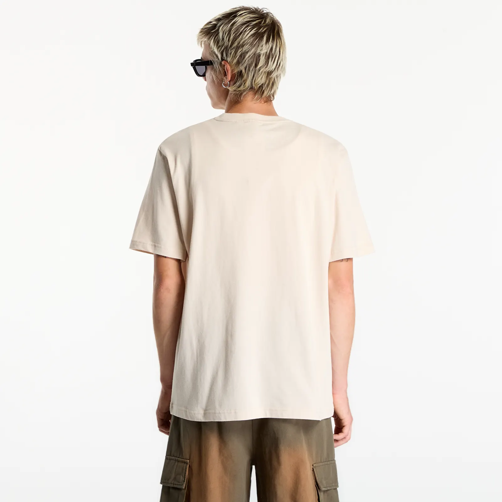 Мъжки тениски Daily Paper Alias Dias T Shirt Moonbeam Beige