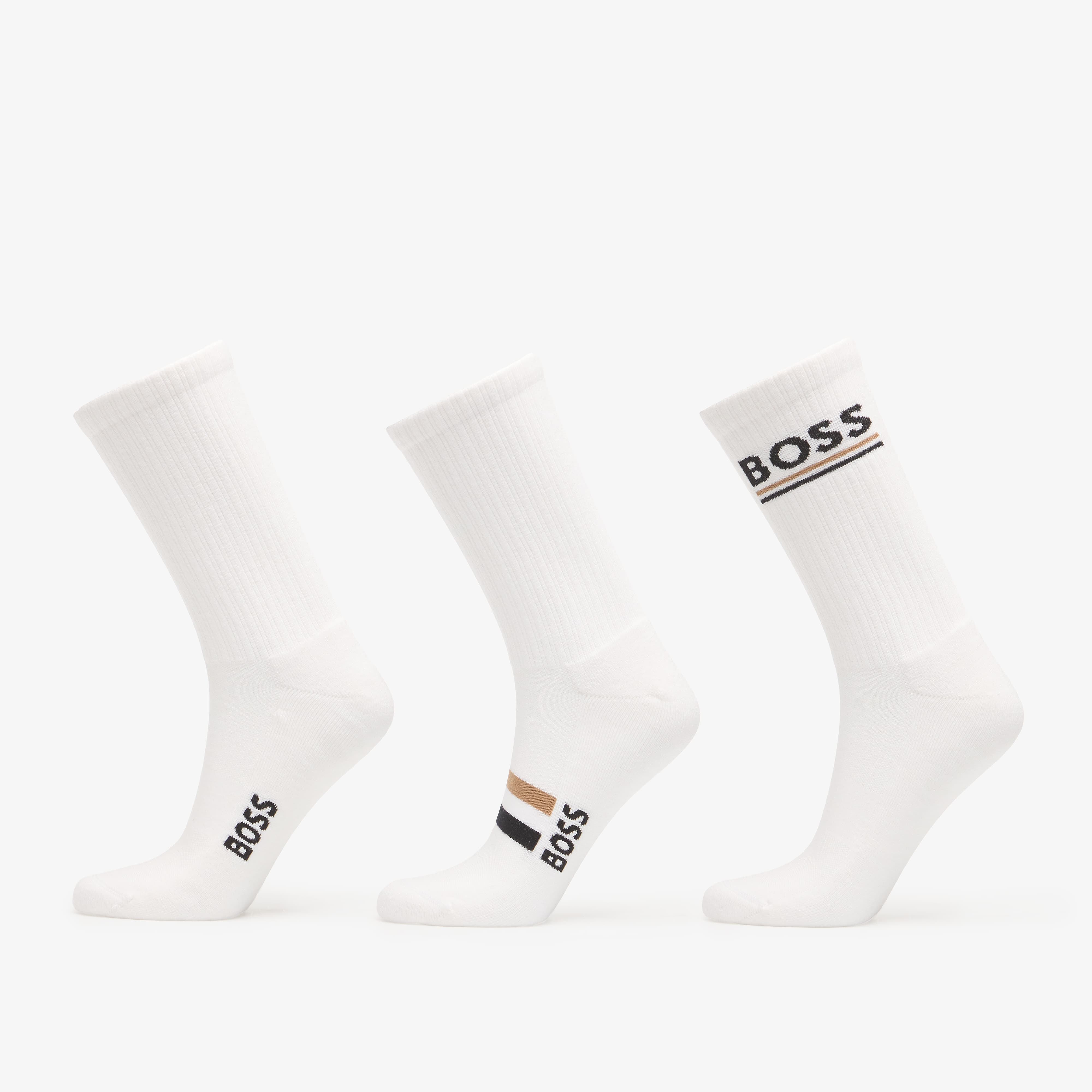 Hugo Boss 3-Pack Qs Rib Iconic Vb White 43-46