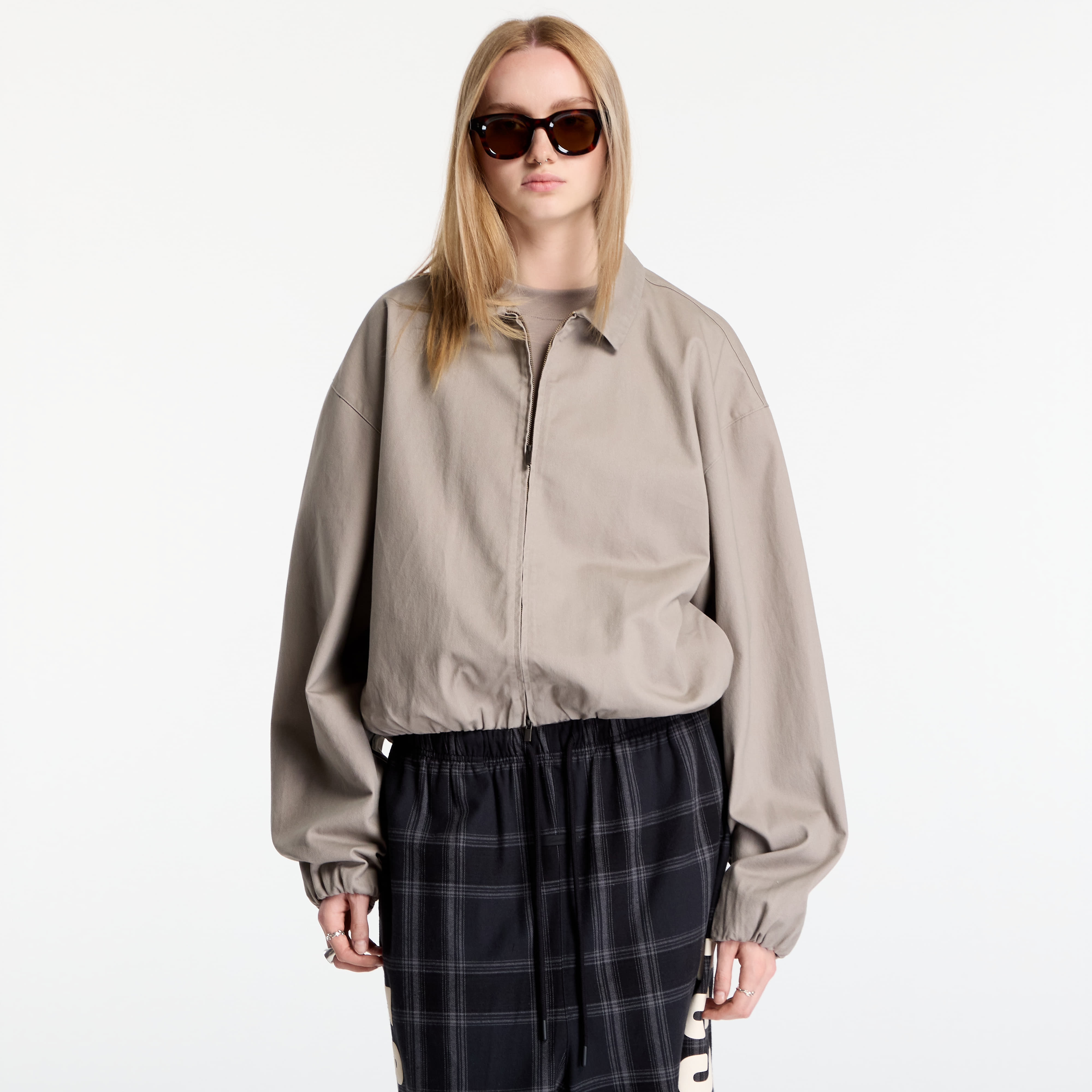 Jacket Fear Of God Essentials Full Zip Work Jacket Seal Su26 XS