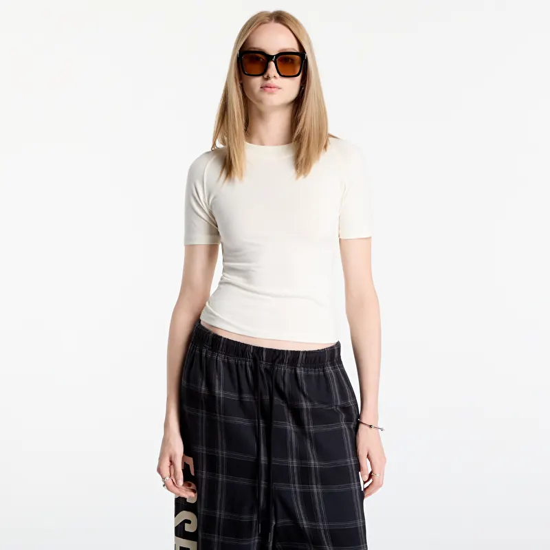 T-shirt Fear Of God Essentials Women's Shrunken Baseball Tee Ivory