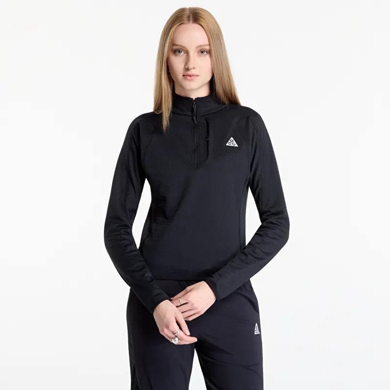 Tank top Nike ACG "Wolf Grid" Women's Therma-FIT 1/2-Zip Hiking Top Black/ Summit White