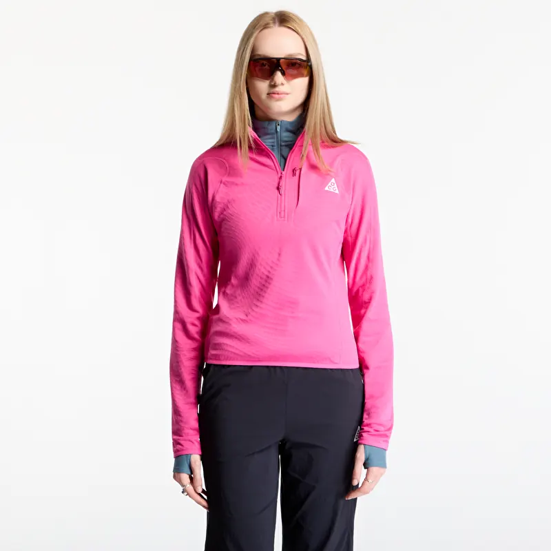 Top na ramiączkach Nike ACG "Wolf Grid" Women's Therma-FIT 1/2-Zip Hiking Top Desert Pink/ Summit White