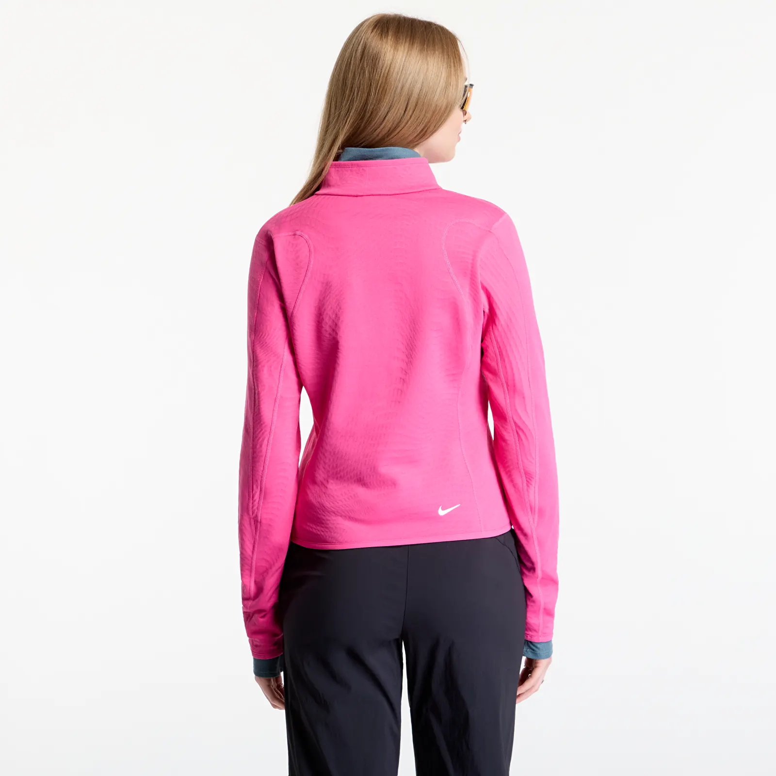 Camisetas de tirantes para mujer Nike ACG "Wolf Grid" Women's Therma-FIT 1/2-Zip Hiking Top Desert Pink/ Summit White