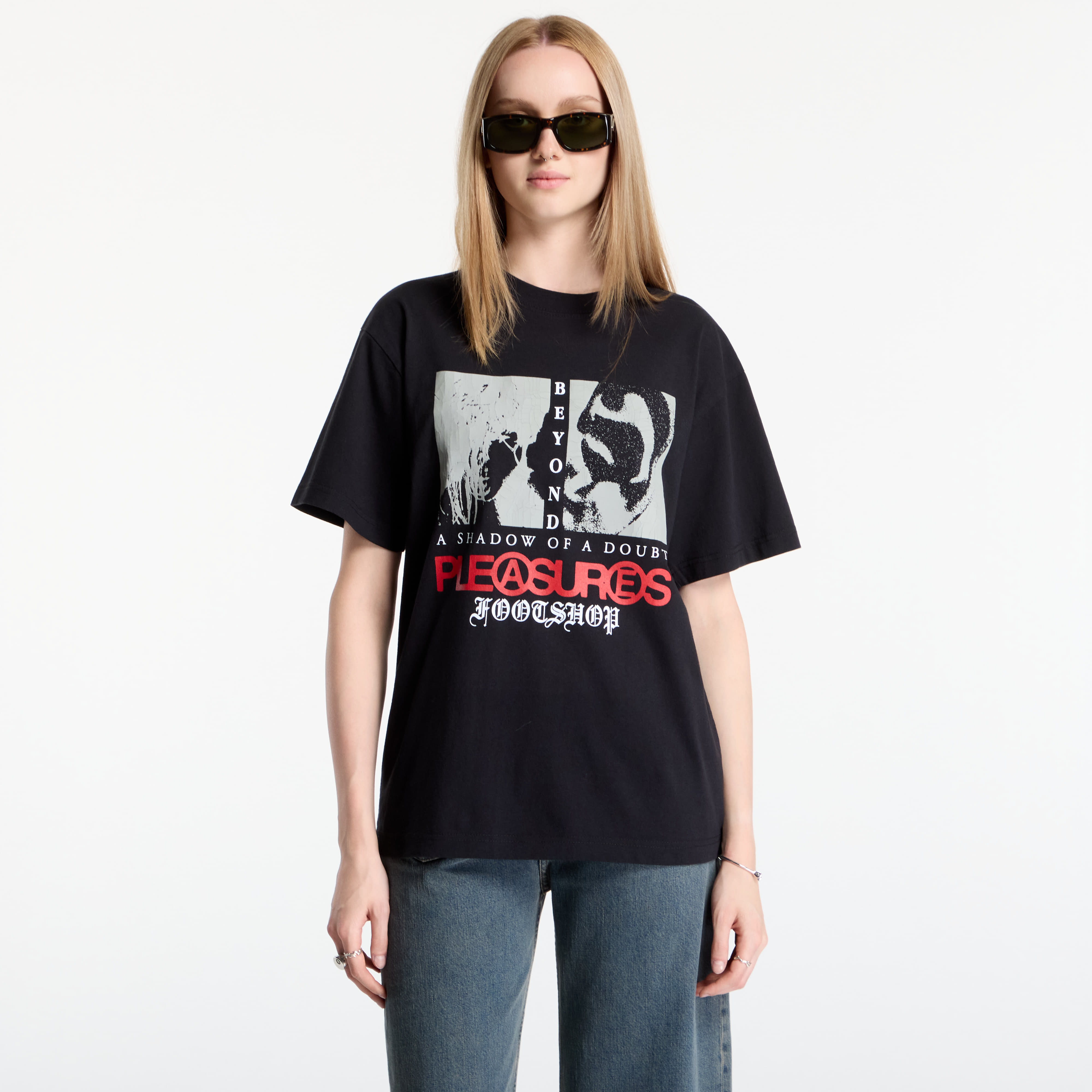 T-shirt PLEASURES x FTSHP Zine T-Shirt UNISEX Black XXL