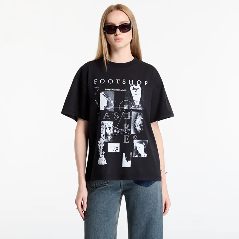 T-Shirt PLEASURES x FTSHP Museum T-Shirt UNISEX Black