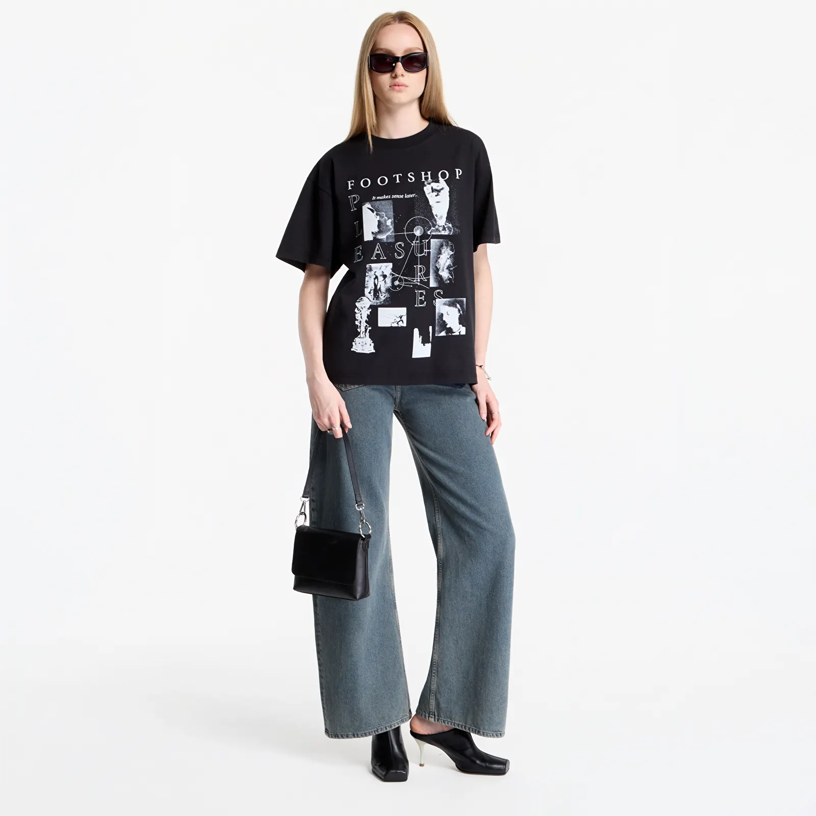 T-shirts PLEASURES x FTSHP Museum T-Shirt UNISEX Black
