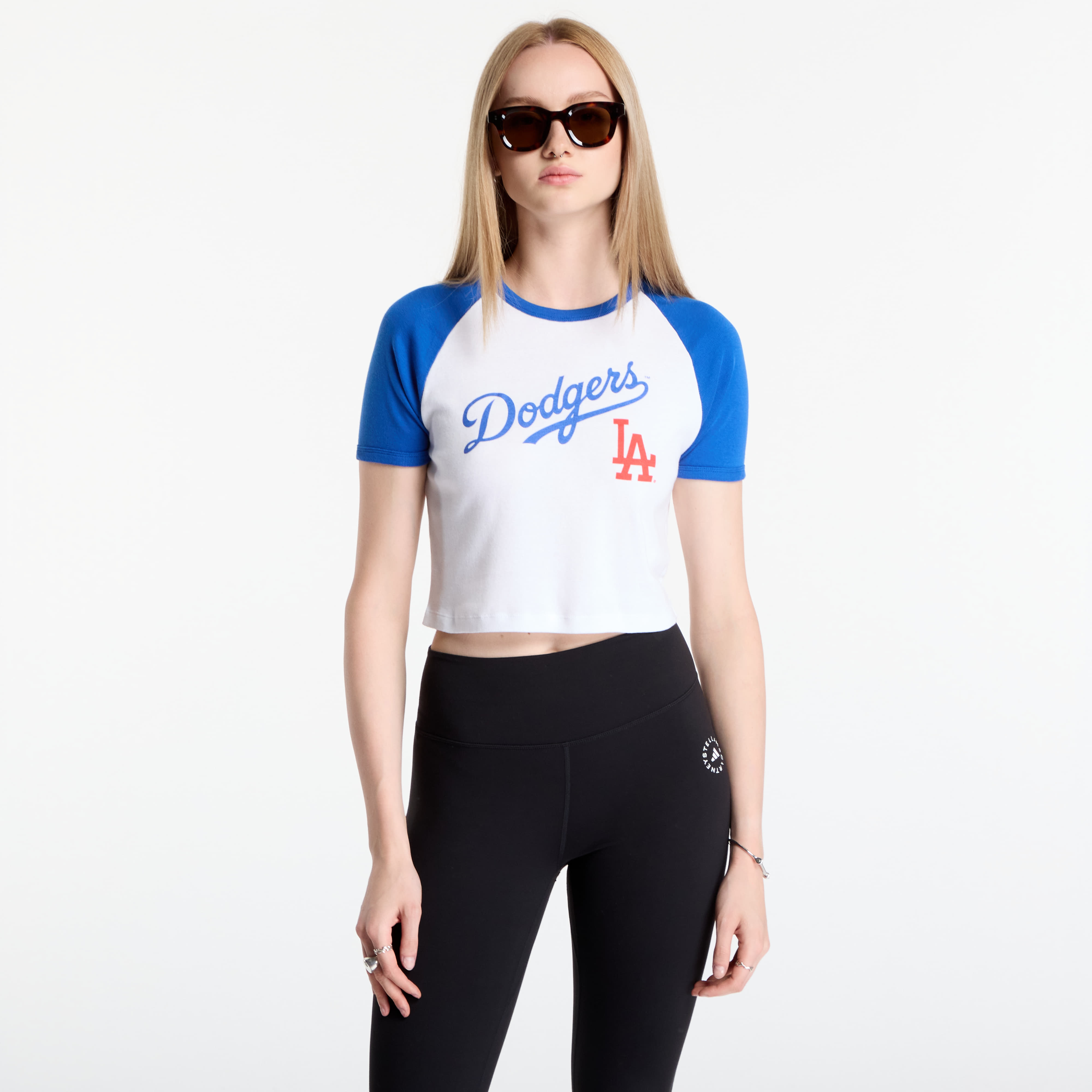 T-shirt Sporty & Rich Dodgers Serif Baby Baseball Tee White/ Team Blue M
