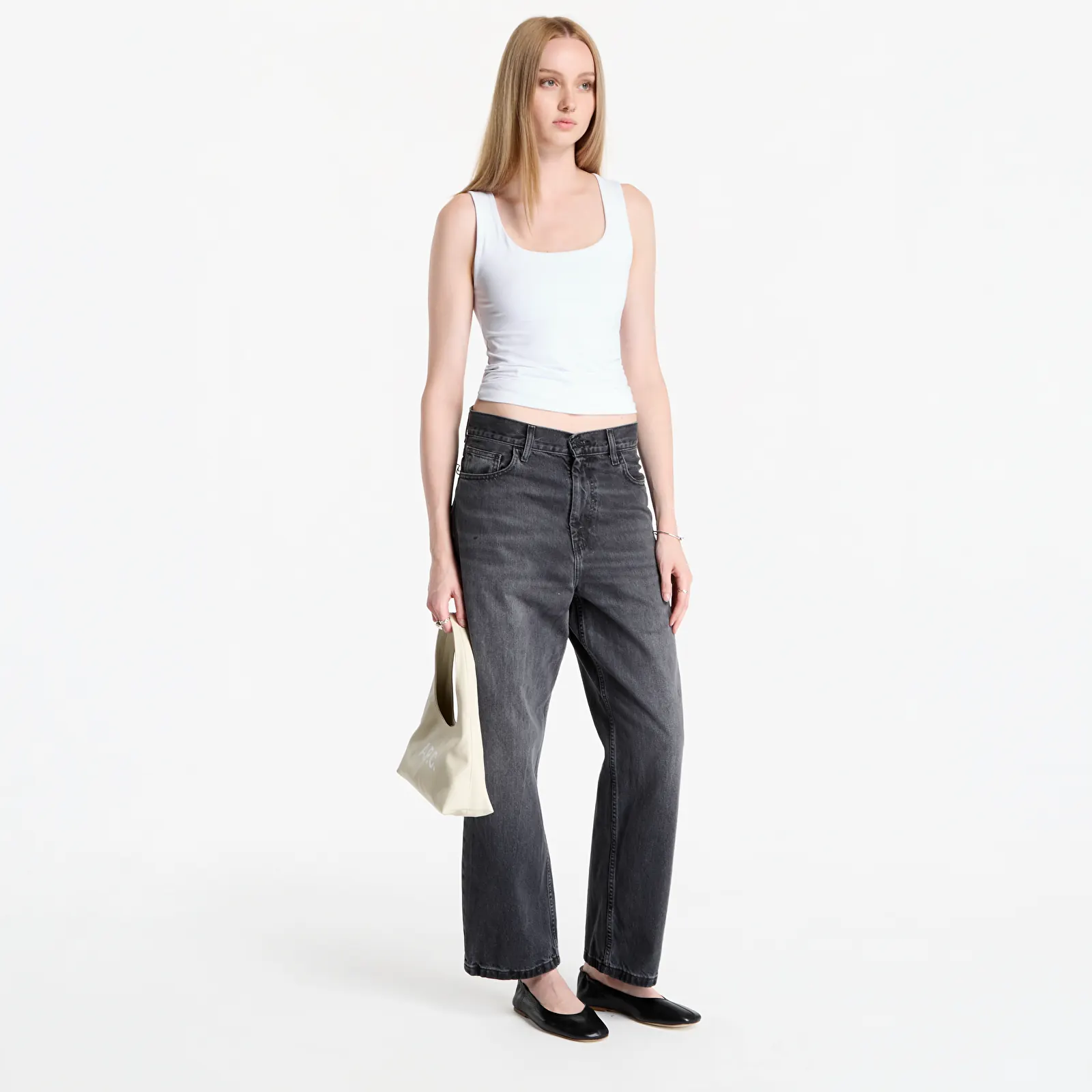 Jeans Carhartt WIP W' Brandon Pant Black Marble Used Wash