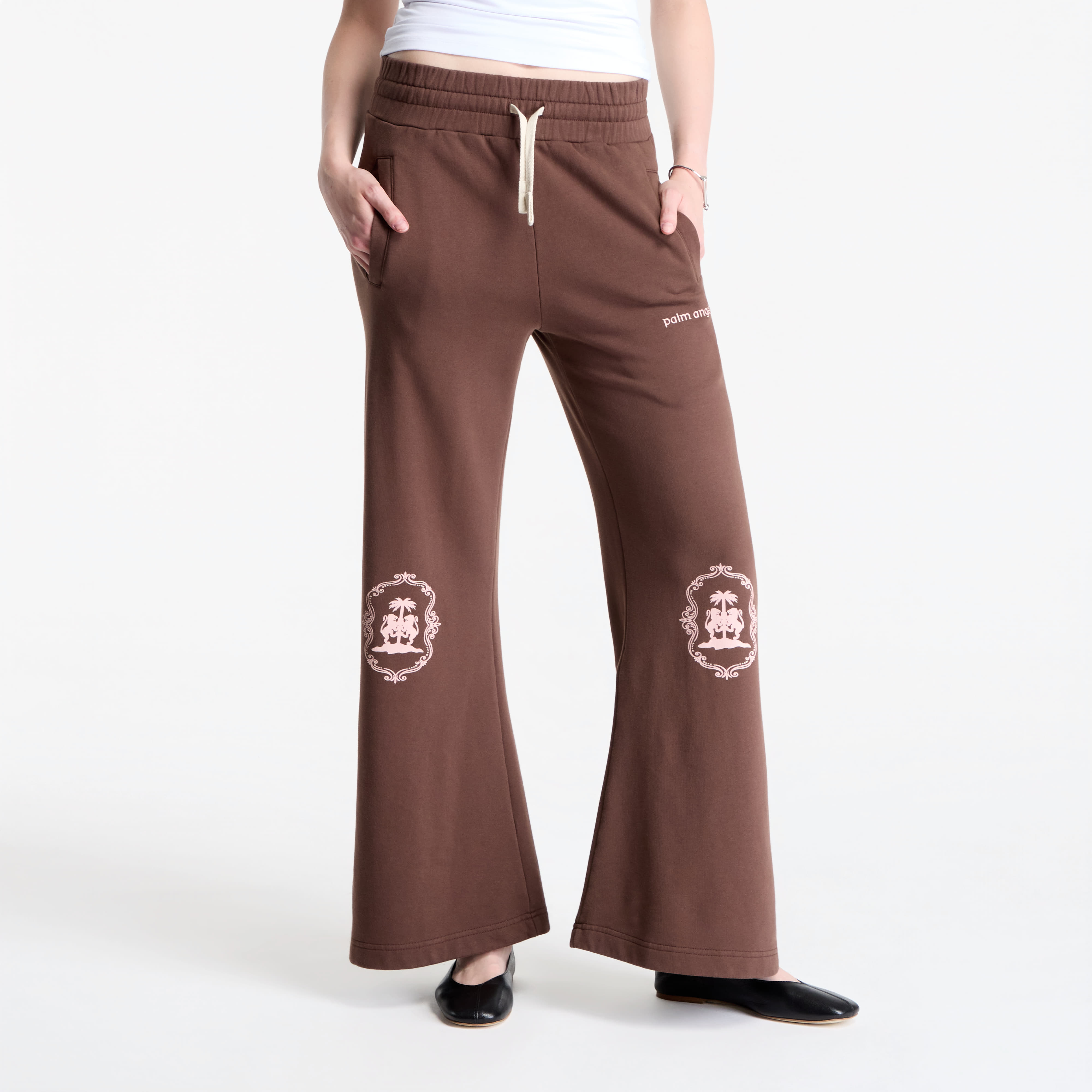 Pants Palm Angels Lions Herald Sweatpants Brown/ Rose Pink S