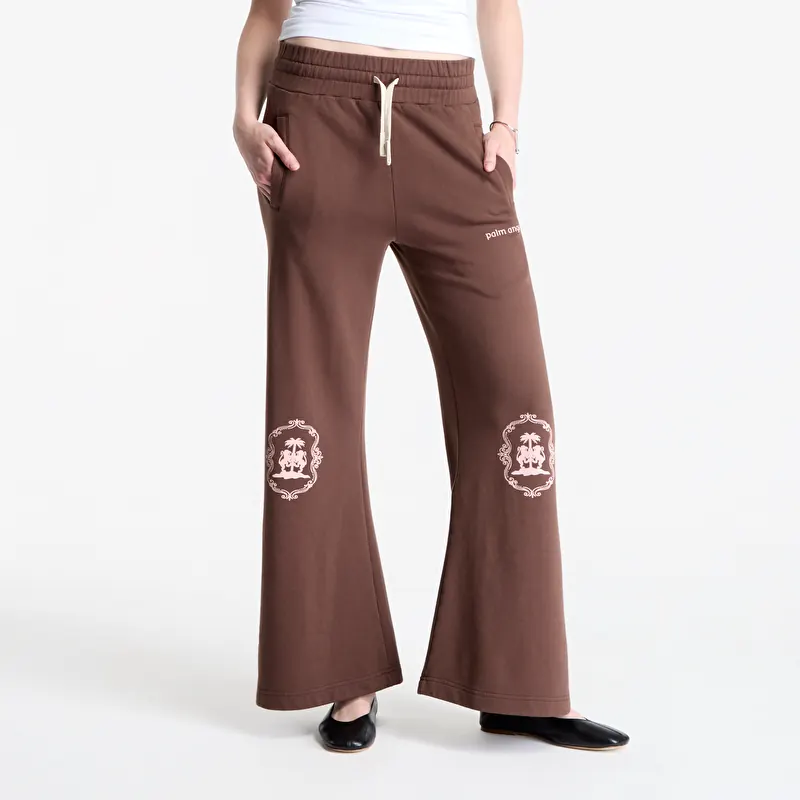 Pantaloni de trening Palm Angels Lions Herald Sweatpants Brown/ Rose Pink