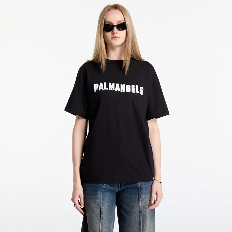 Tricou Palm Angels Palm Hills Regular Tee UNISEX Black/ Off White