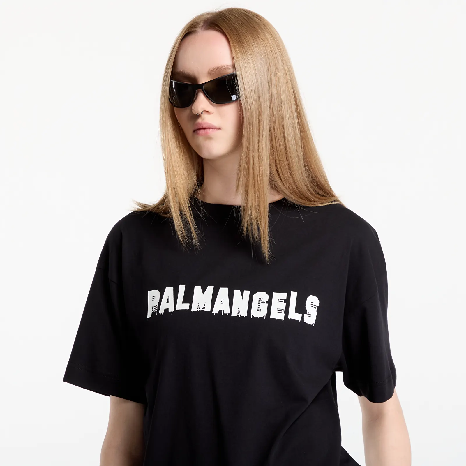 T-shirts Palm Angels Palm Hills Regular Tee UNISEX Black/ Off White