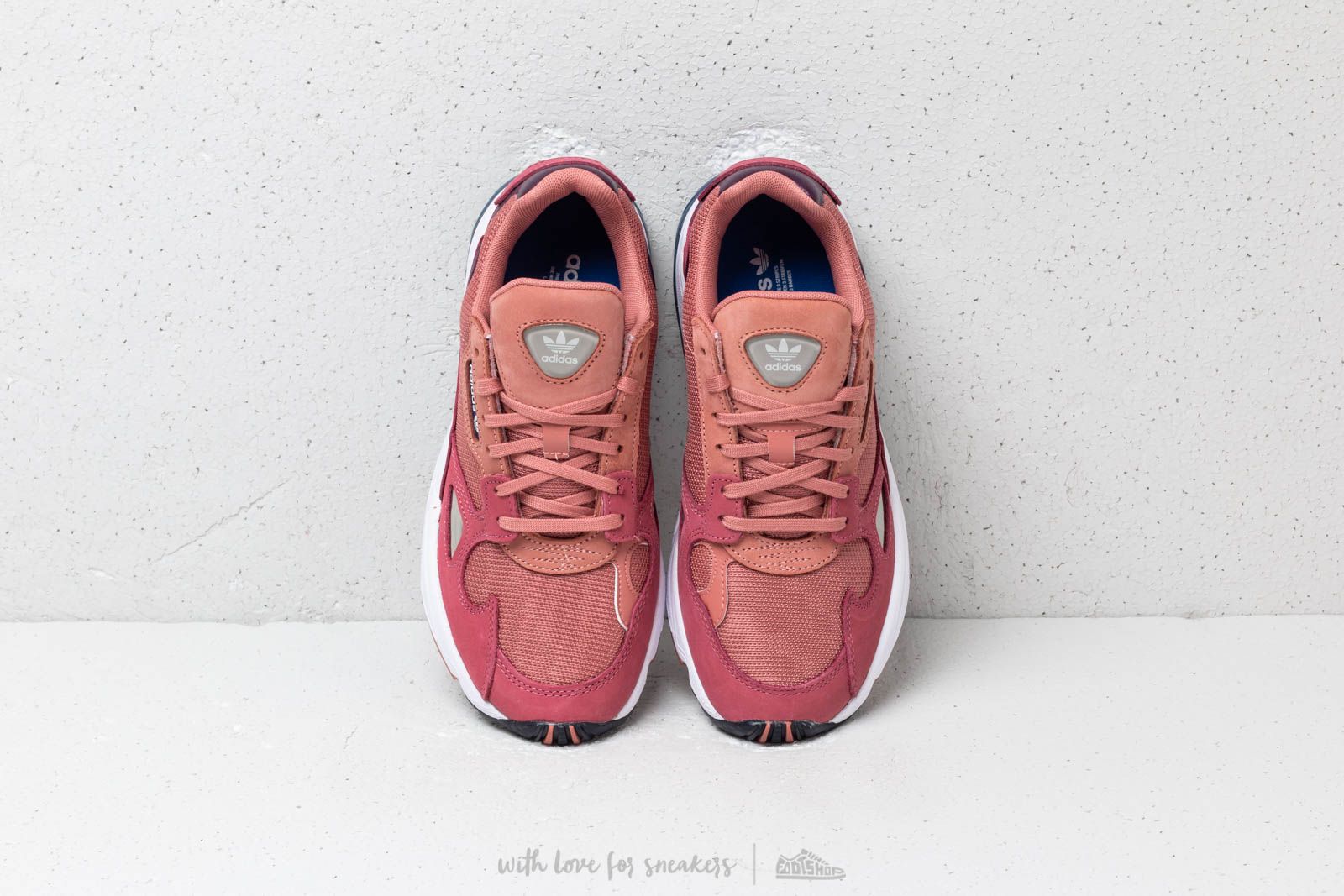 Adidas falcon w raw pink & dark blue store
