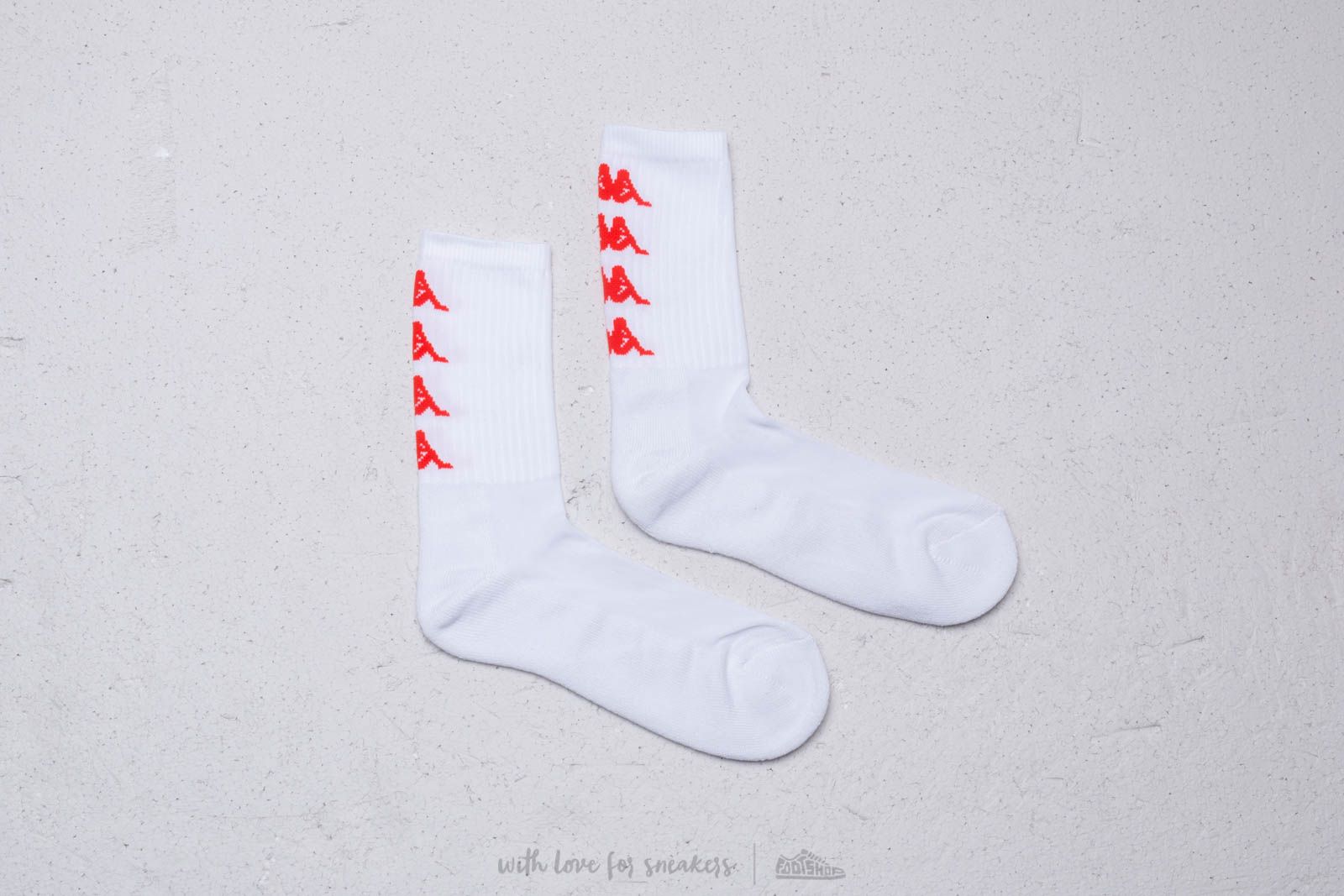 Чорапи Kappa Authentic Amal Socks White/ Red Orange