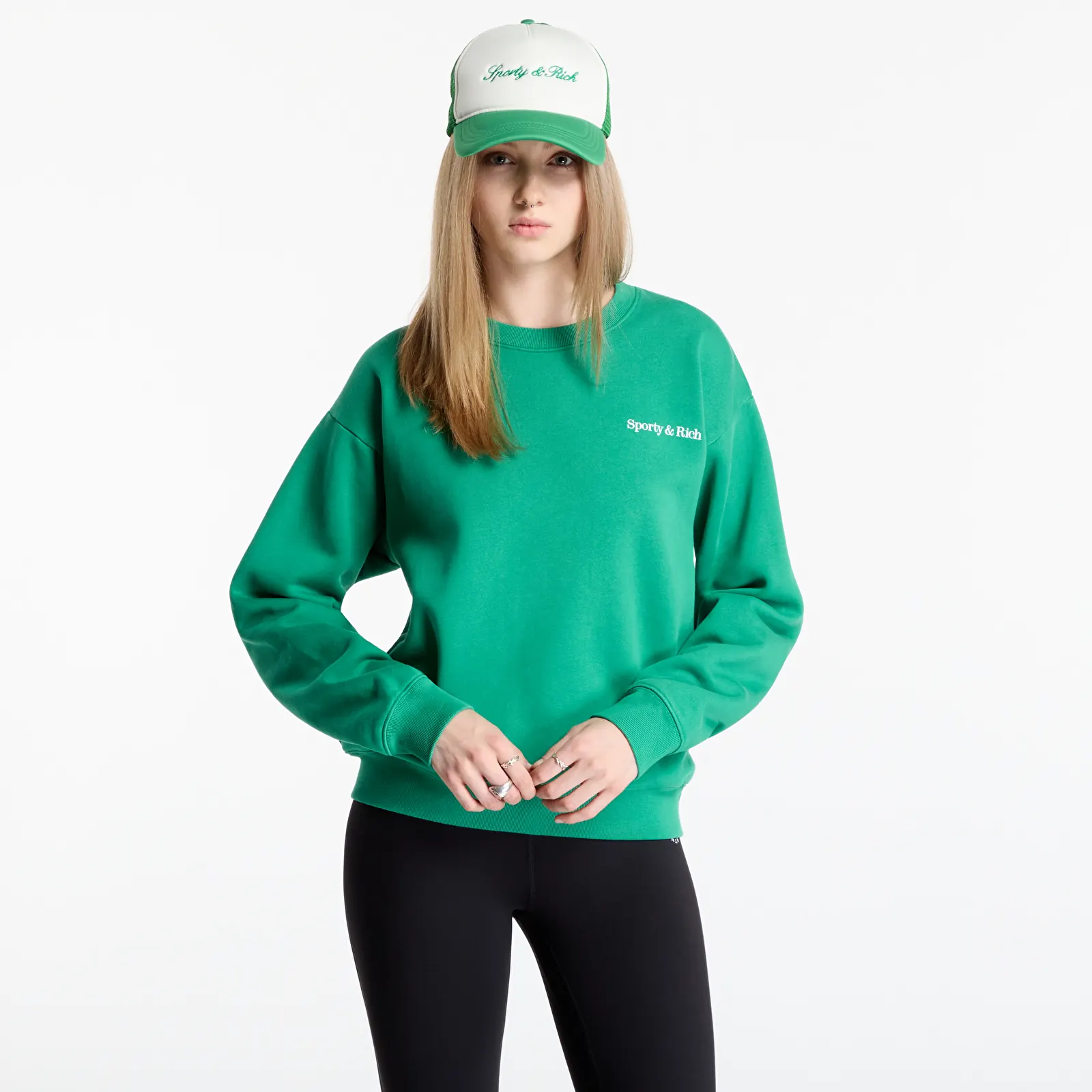 Felpe Sporty & Rich Fitness 94 Crewneck UNISEX Kelly