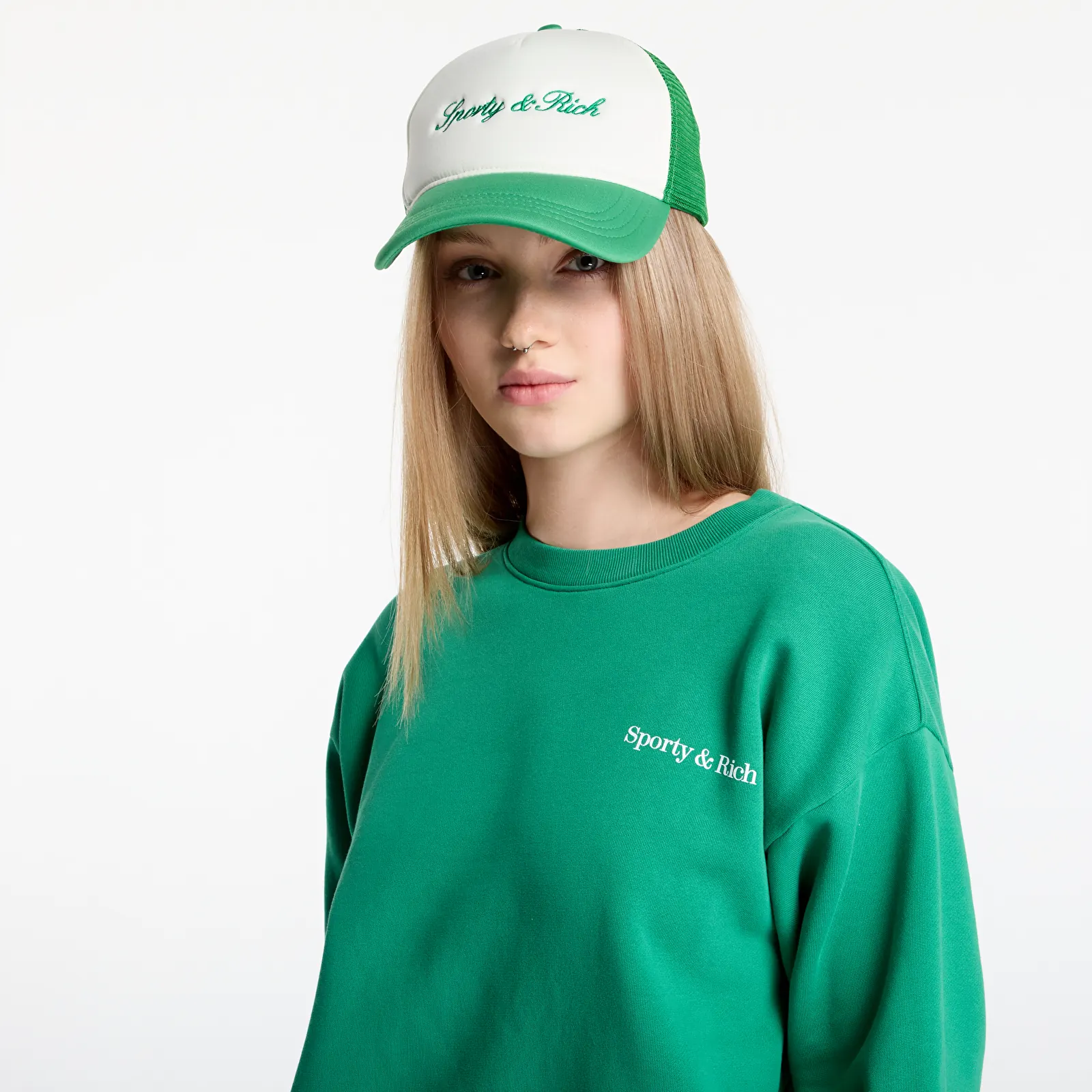 Felpe Sporty & Rich Fitness 94 Crewneck UNISEX Kelly
