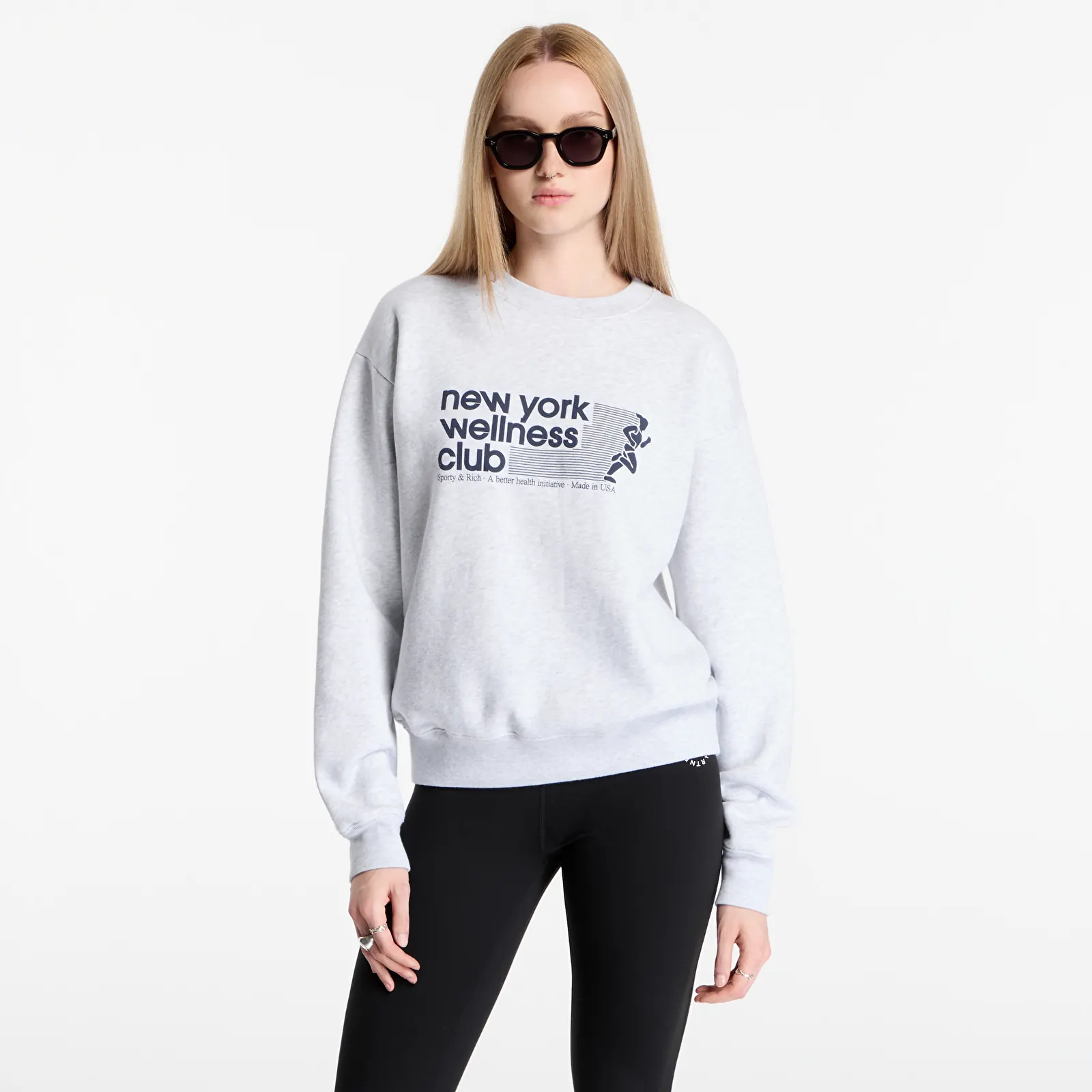 Hoodies och sweatshirts Sporty & Rich USA Wellness Club Crewneck UNISEX Heather Gray