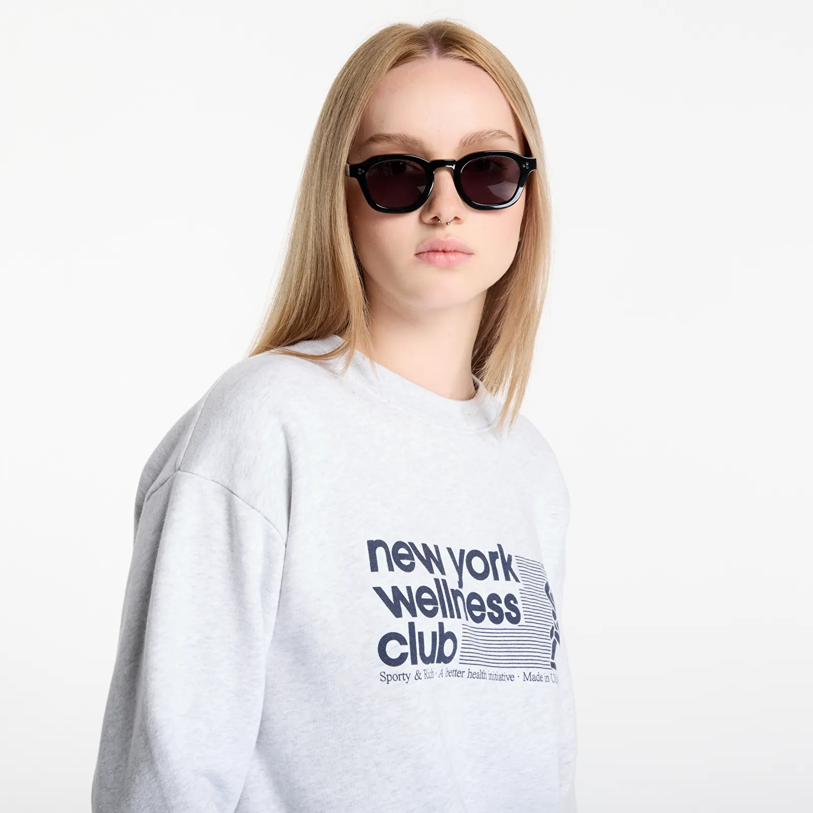 Hoodies och sweatshirts Sporty & Rich USA Wellness Club Crewneck UNISEX Heather Gray
