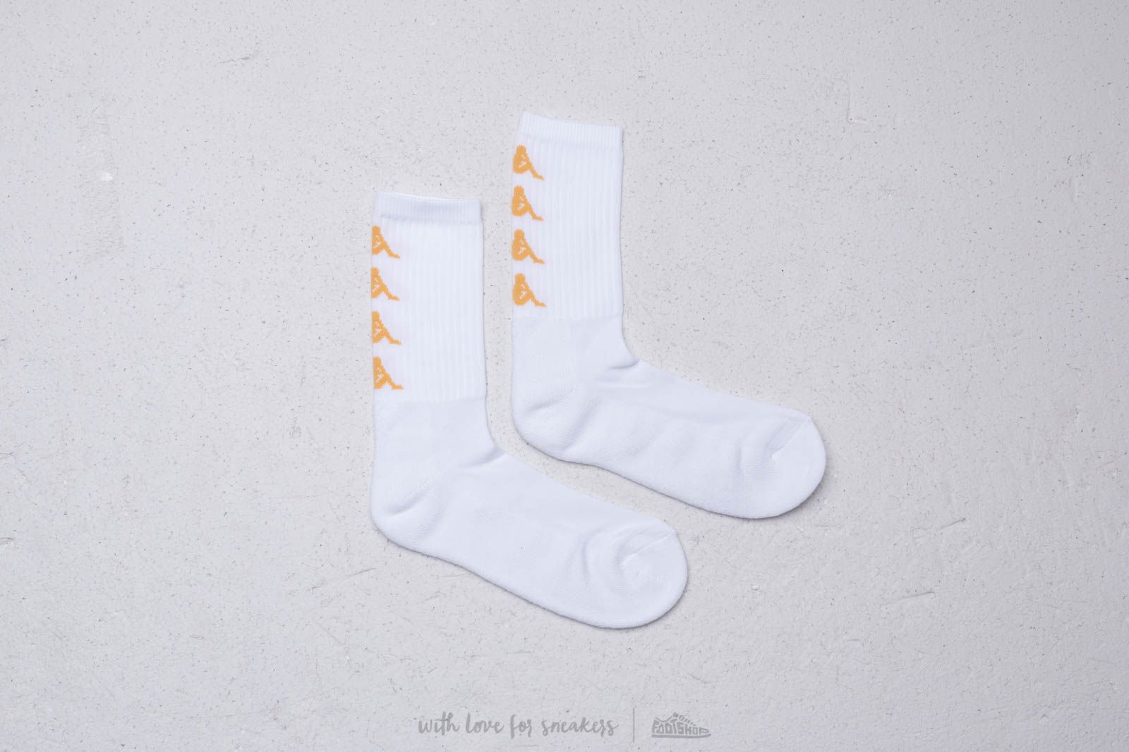 Socks Kappa Authentic Amal Socks White/ Gold