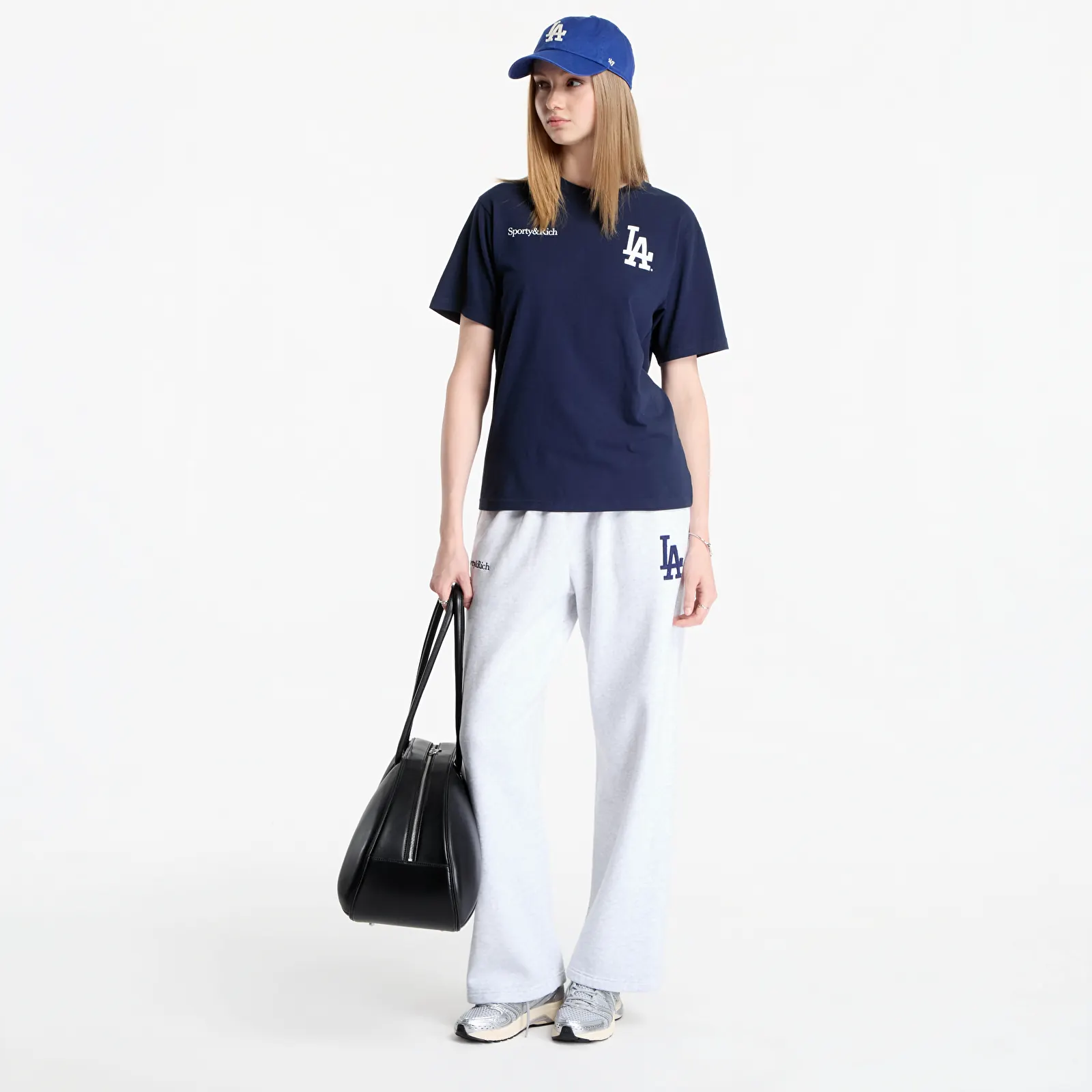 T-shirts  Sporty & Rich Dodgers Serif Tshirt UNISEX Dark Navy