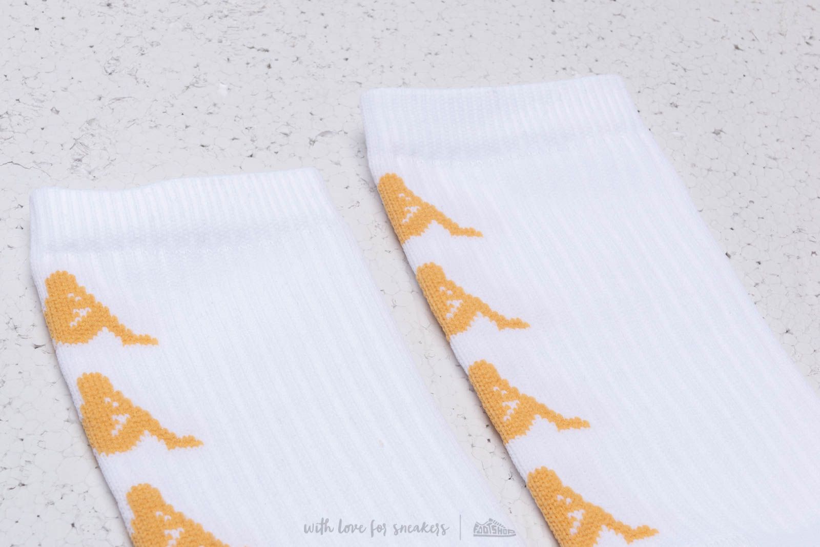 Socks Kappa Authentic Amal Socks White/ Gold